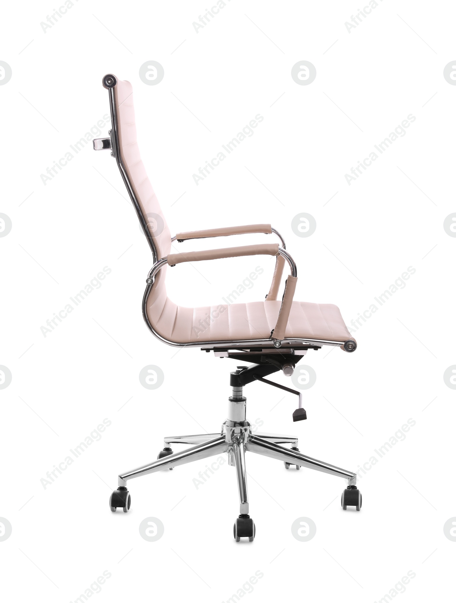 Photo of Comfortable leather office chair isolated on white