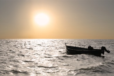 Photo of Beautiful view of motor boat in sea on sunny day