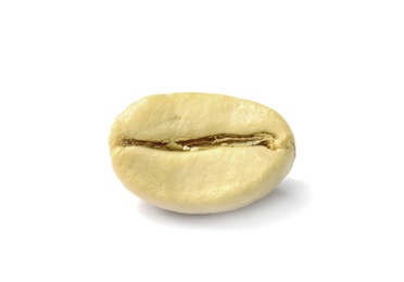 Photo of Organic green coffee bean on white background