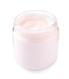 Jar of face cream isolated on white