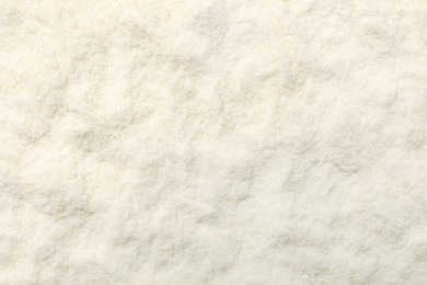 Photo of Closeup view of powdered infant formula as background. Baby milk