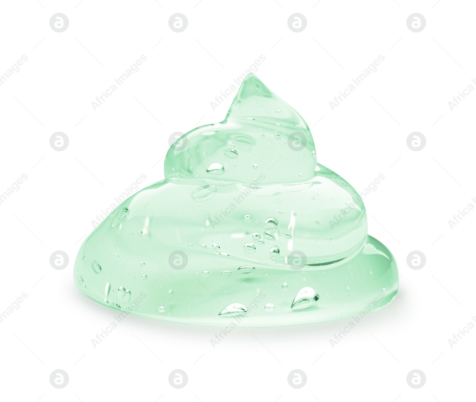 Image of Sample of cosmetic gel isolated on white