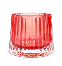 Beautiful clean empty glass on white background