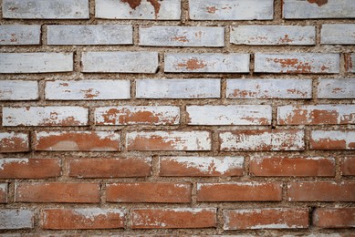Photo of Texture of old brick wall as background