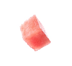 Photo of Piece of fresh watermelon on white background