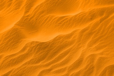 Image of Closeup view of sand dune in desert as background
