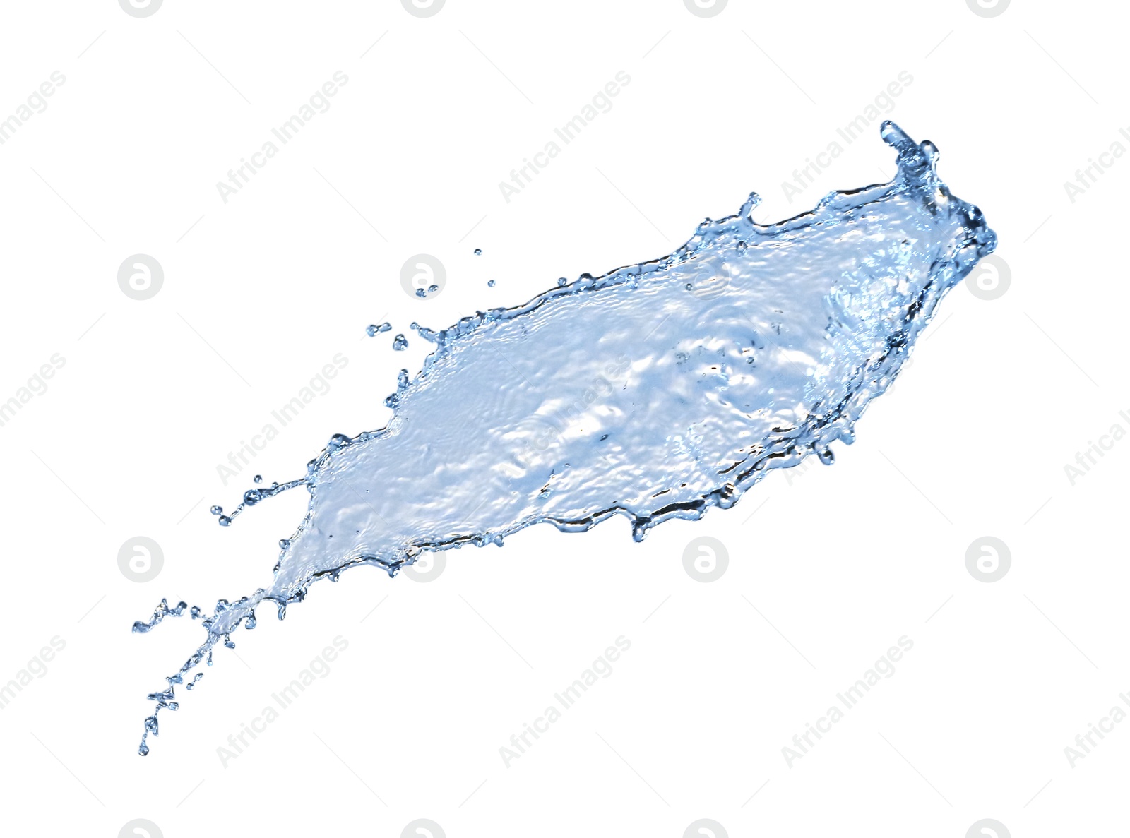 Photo of Splash of clear water isolated on white