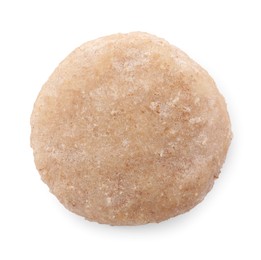 Photo of Raw vegan nugget isolated on white, top view