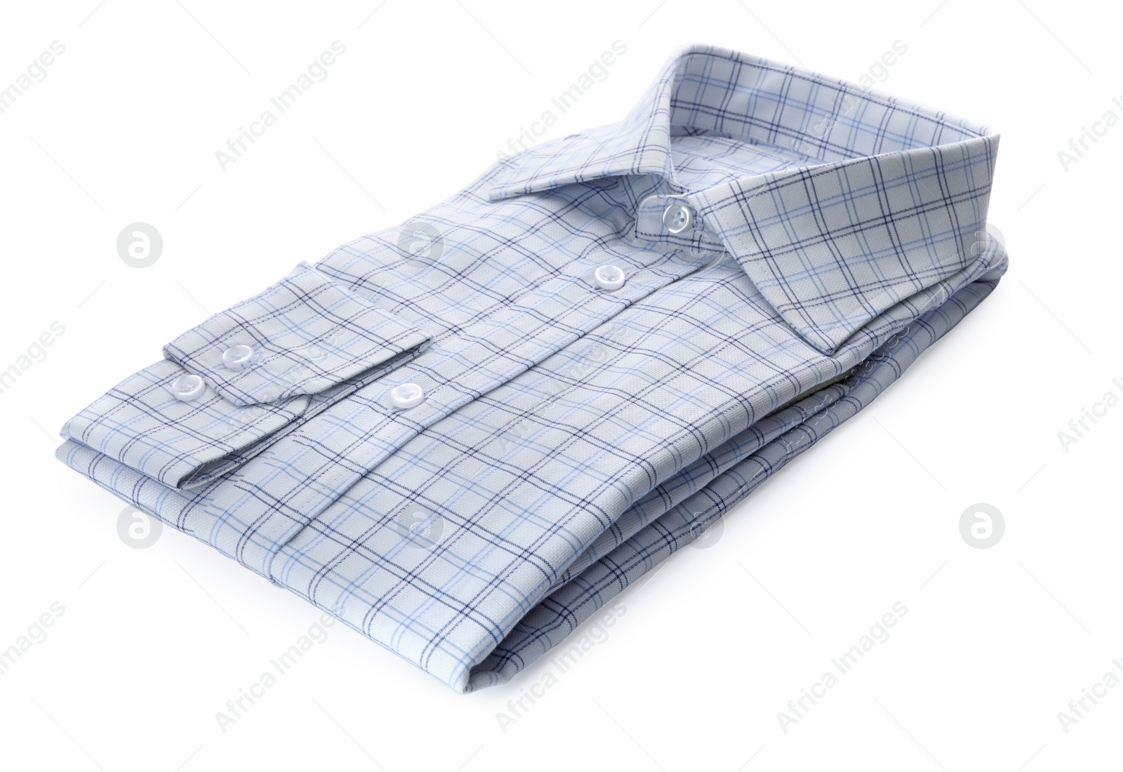 Photo of Male stylish shirt with pattern isolated on white