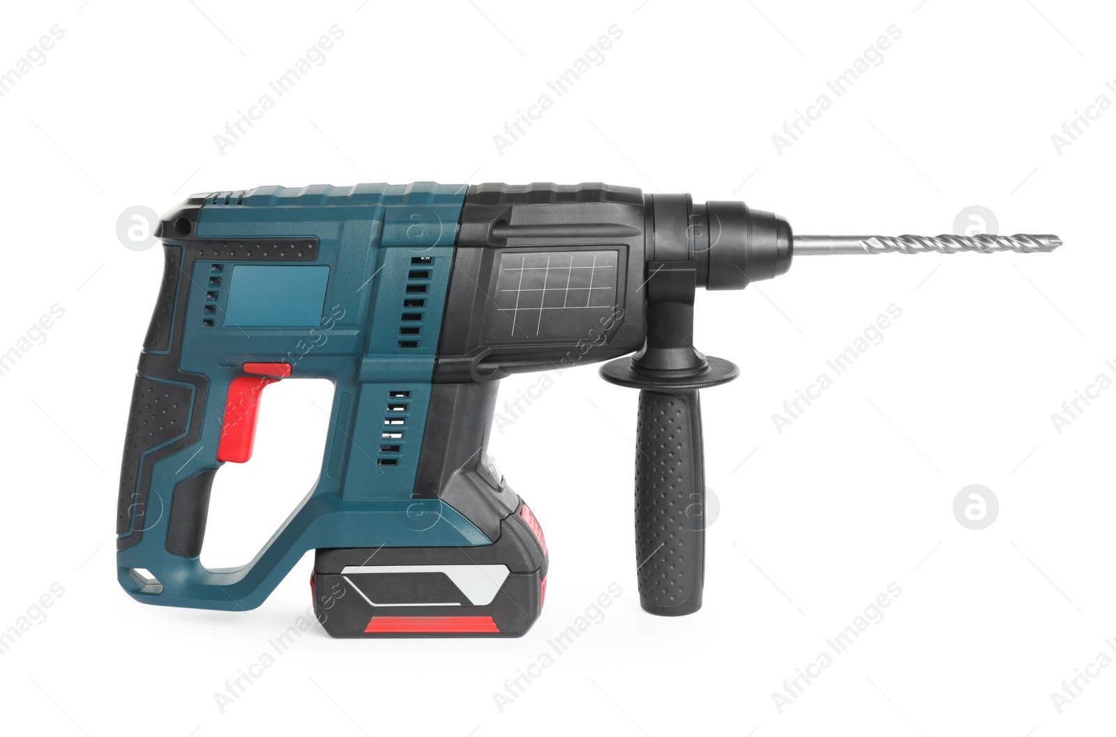 Photo of Modern electric power drill isolated on white