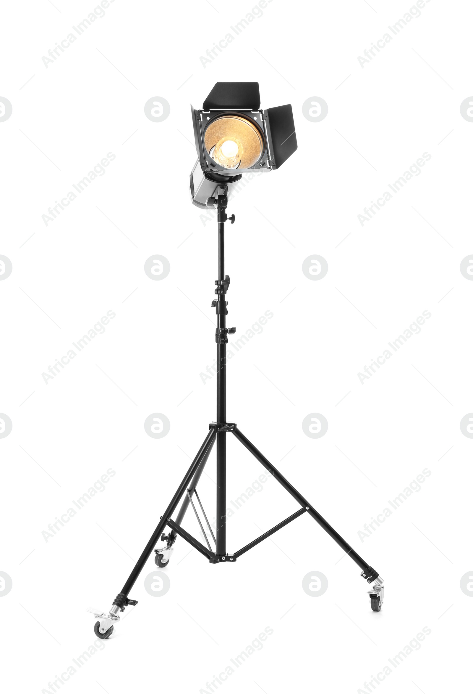 Photo of Studio lighting on white background. Food photography