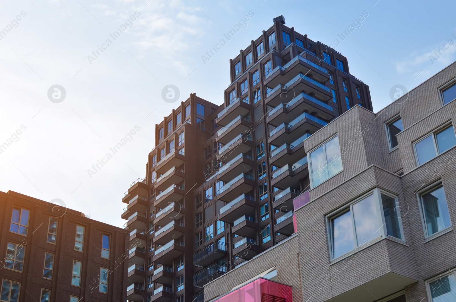 Photo of Beautiful view of modern buildings outdoors on sunny day