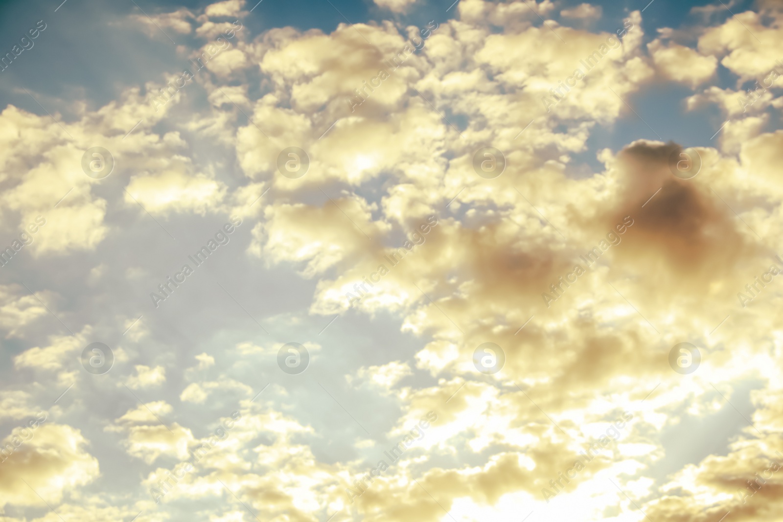 Photo of Beautiful blue sky with white clouds on sunny morning