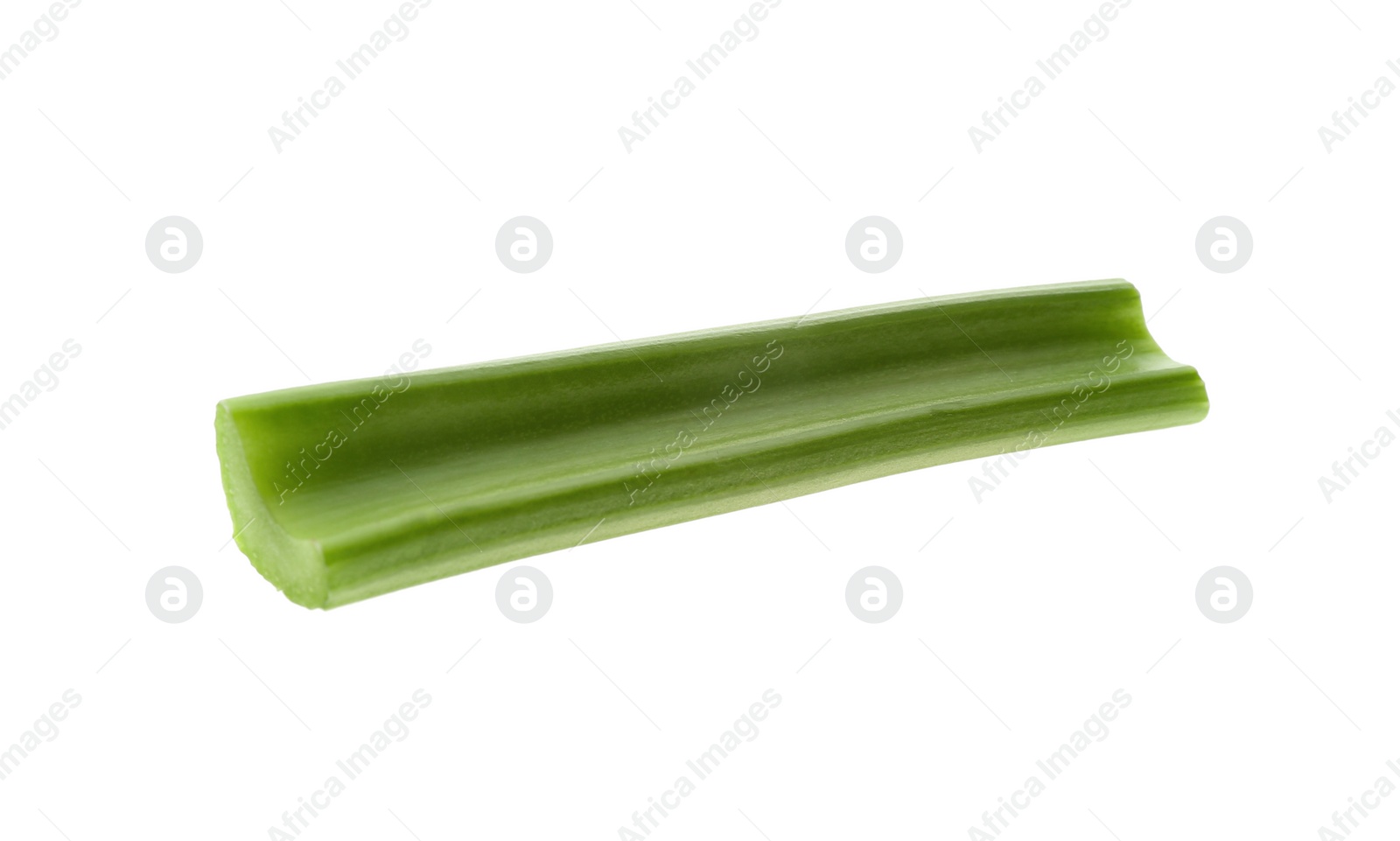 Photo of Fresh green celery stick isolated on white