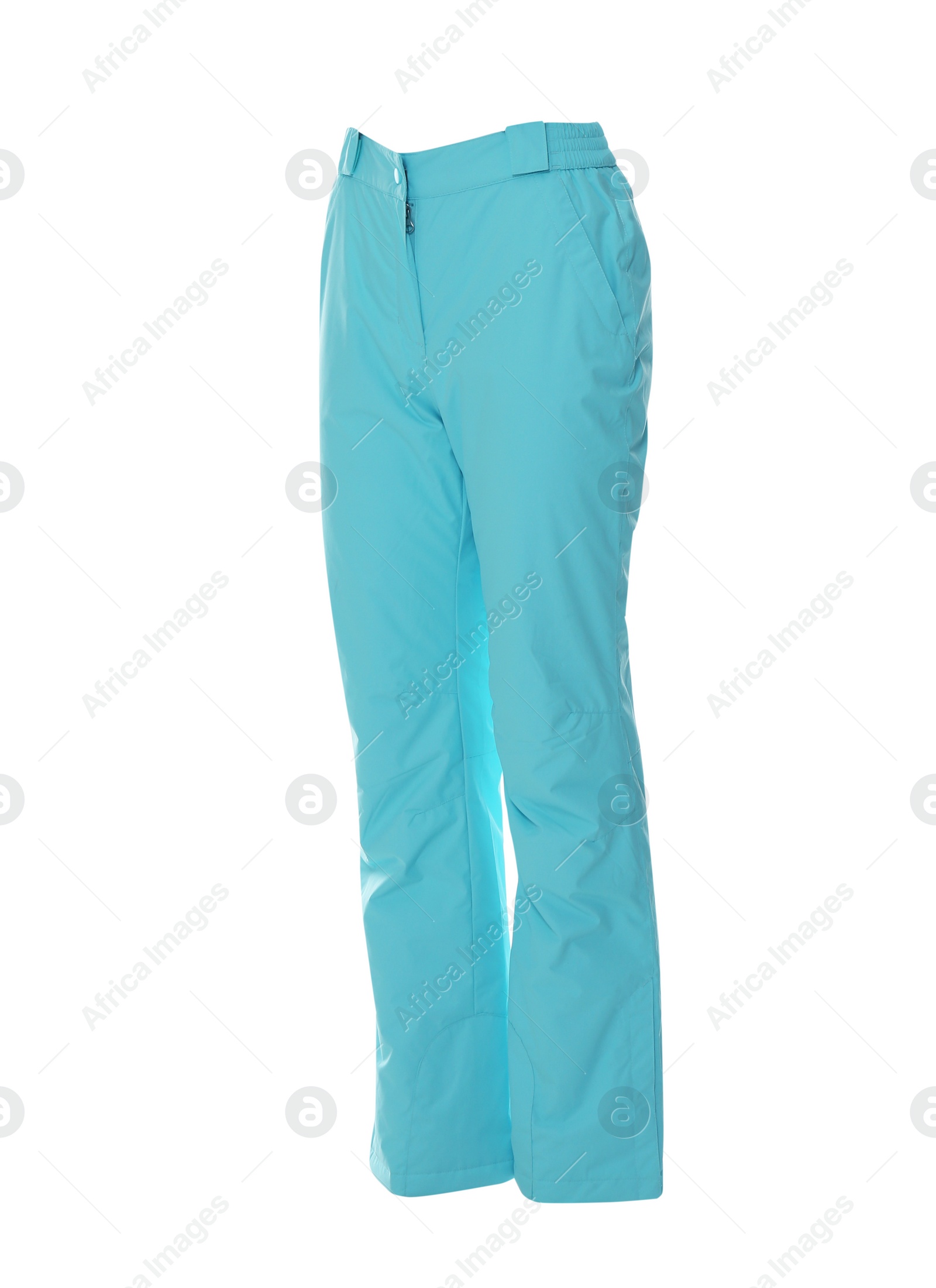 Photo of Ski pants isolated on white. Winter sport clothes