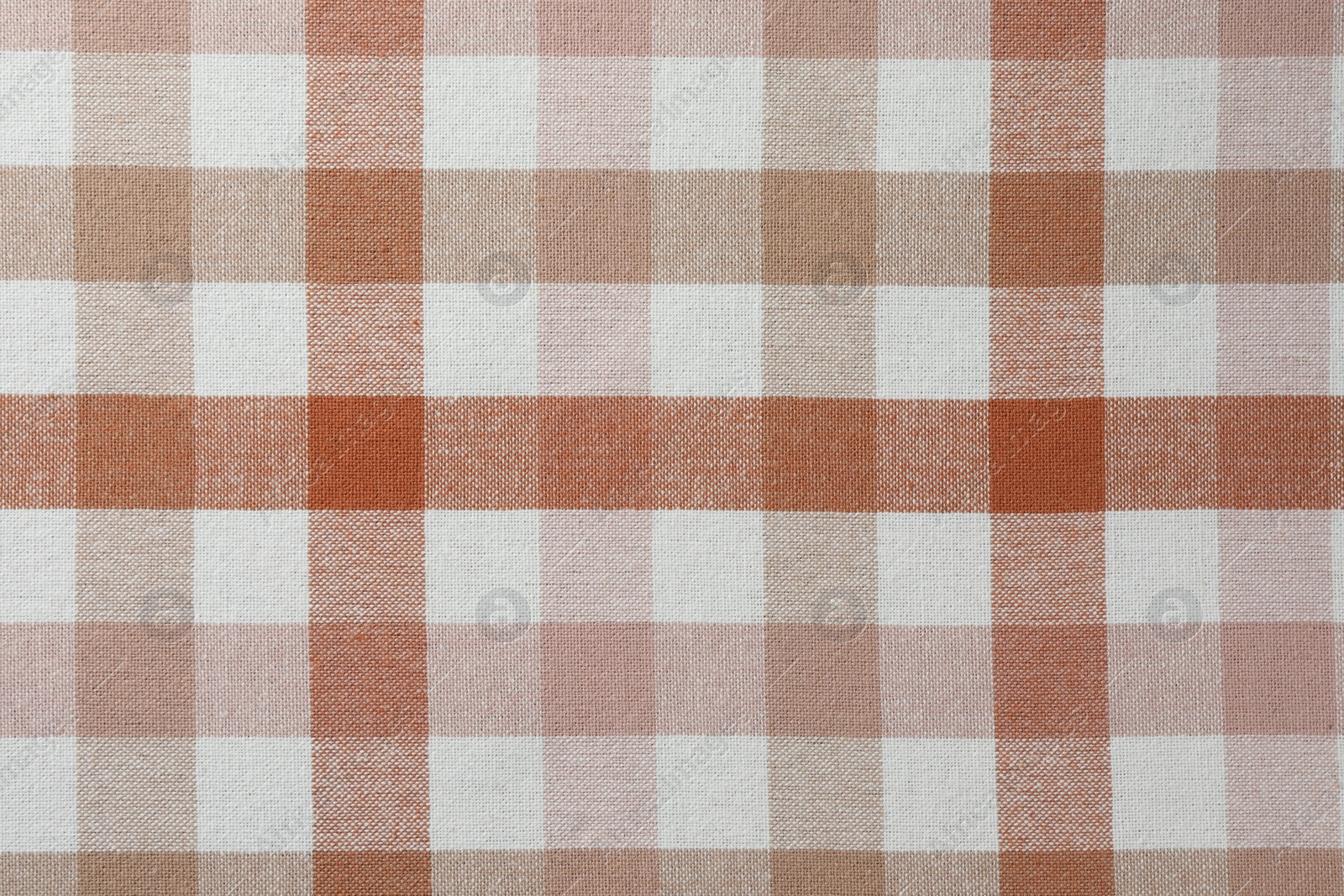 Photo of Texture of checkered fabric as background, top view