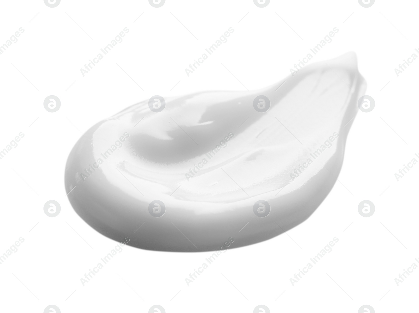 Photo of Sample of facial cream on white background