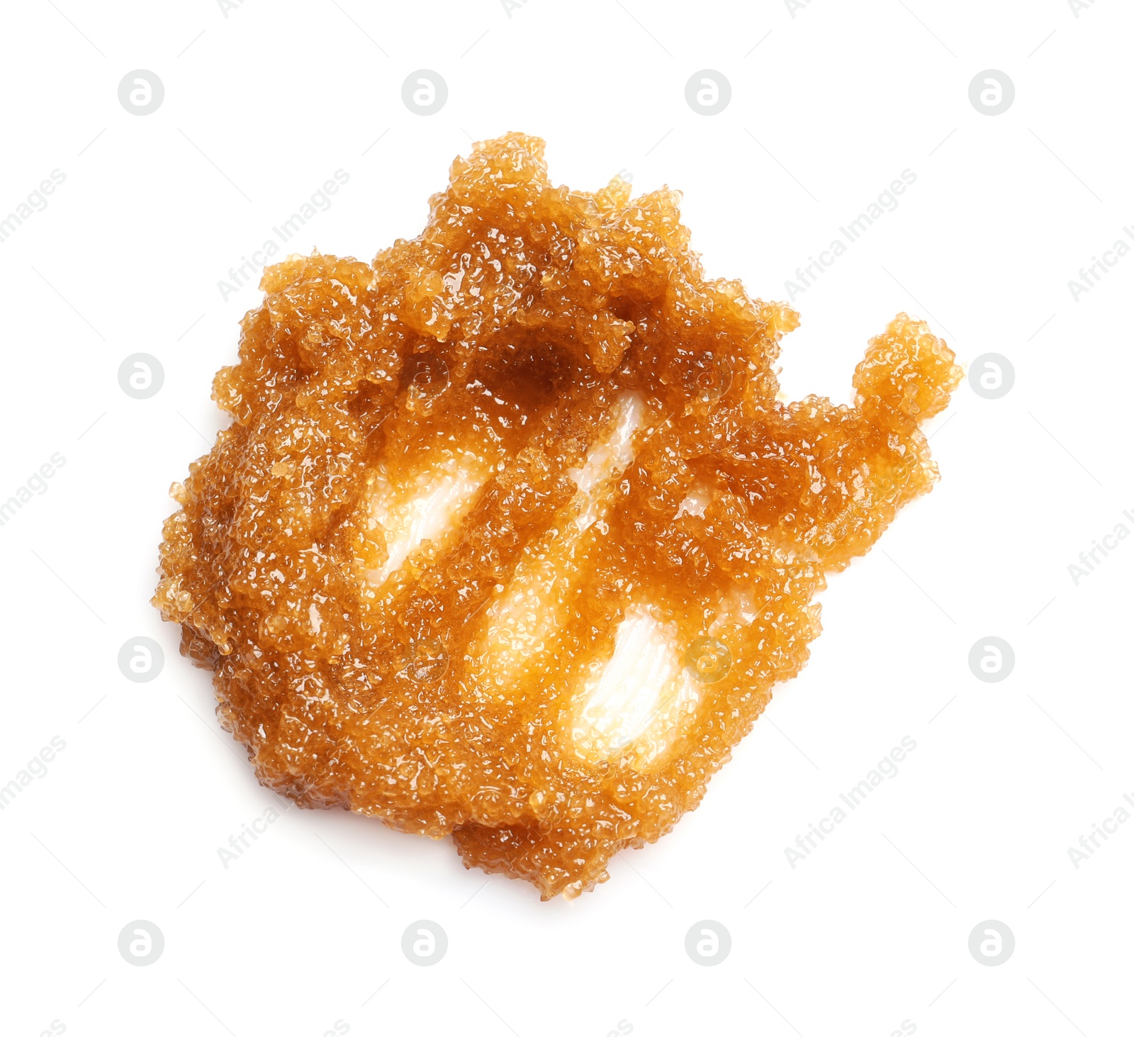 Photo of Sample of natural scrub on white background