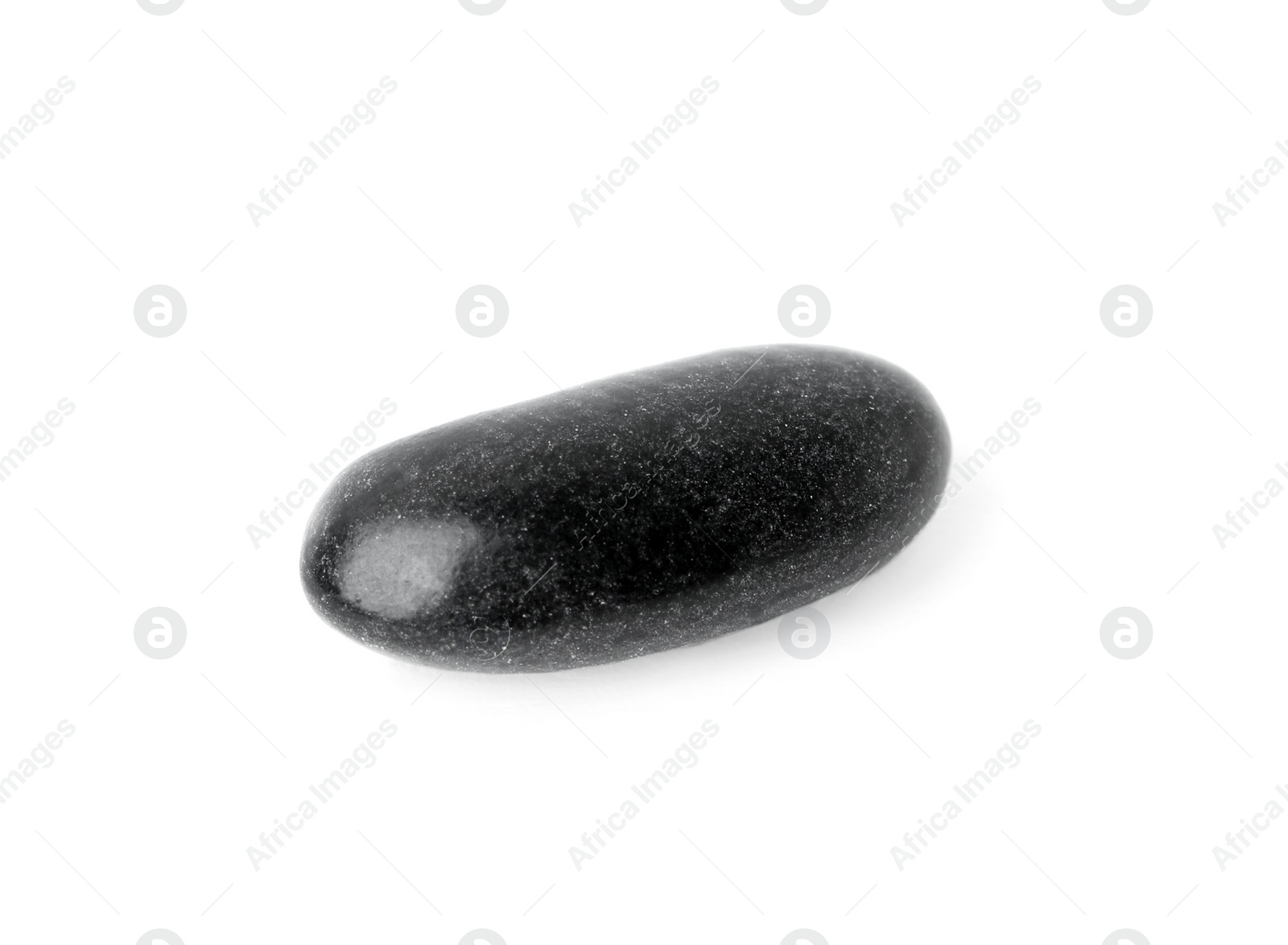 Photo of Raw black bean on white background. Vegetable planting