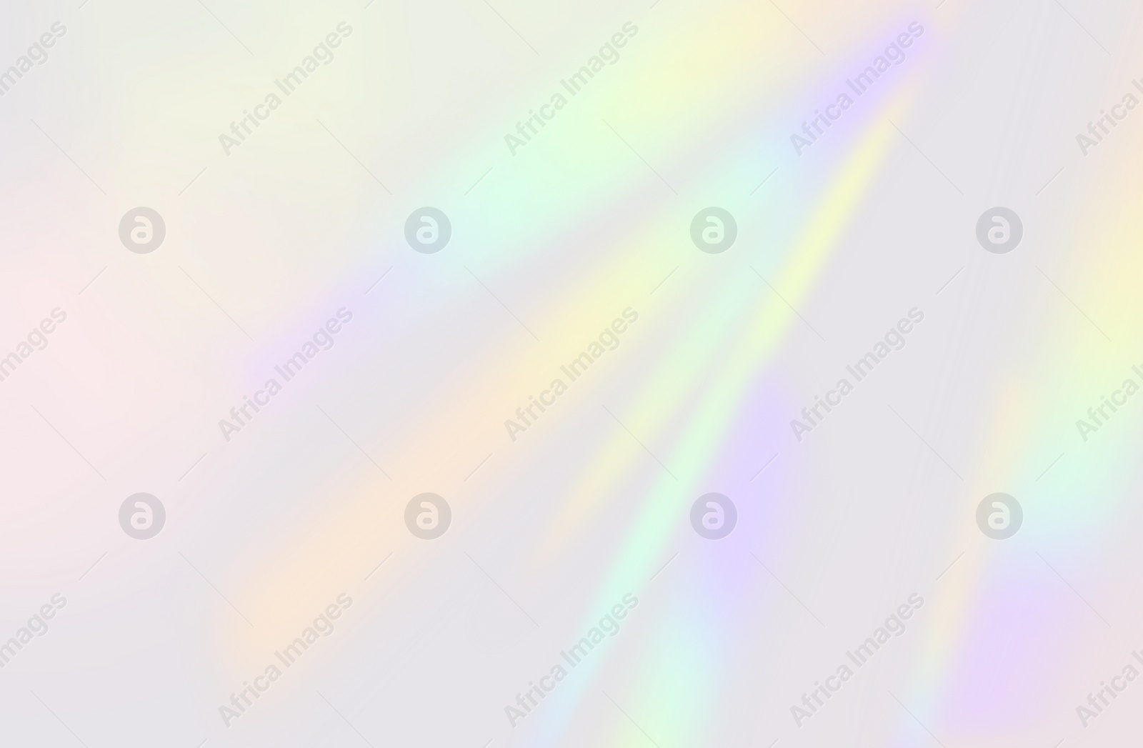 Illustration of Rainbow pastel colors on white background. Light refraction effect