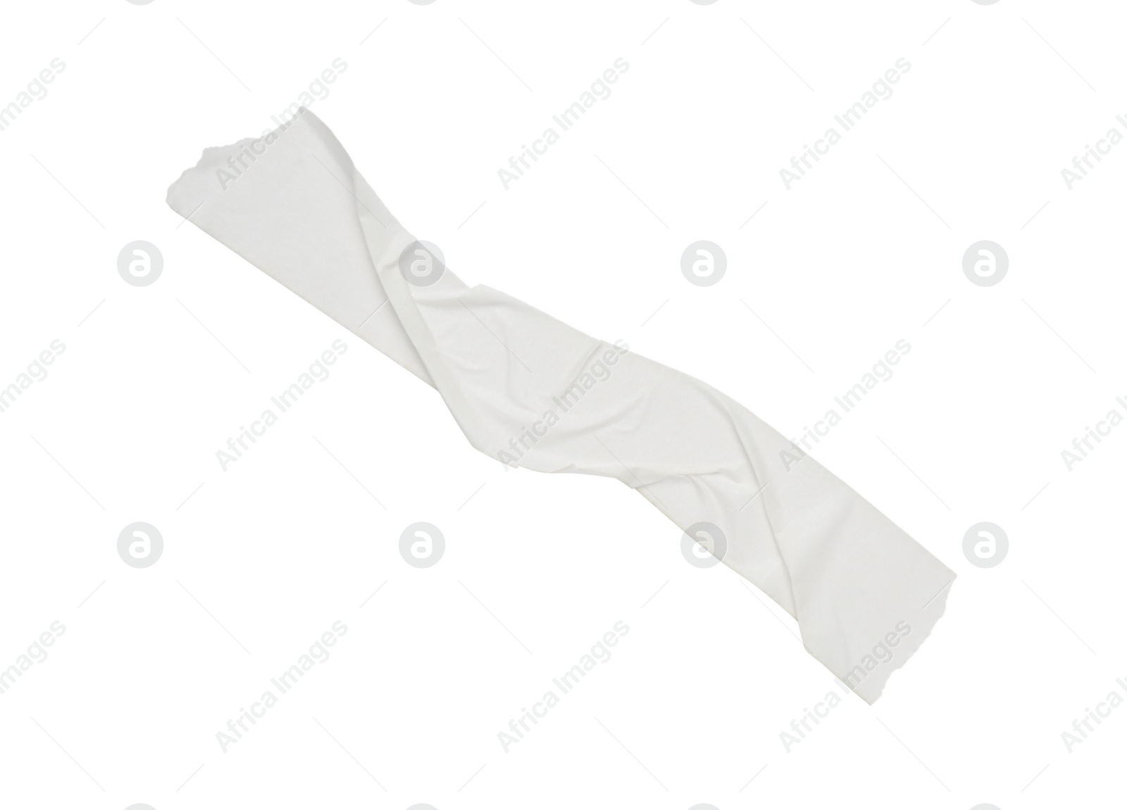 Photo of Piece of masking adhesive tape isolated on white, top view