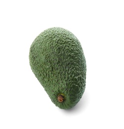 Ripe avocado on white background. Tropical fruit