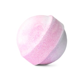 Bath bomb on white background. Spa product