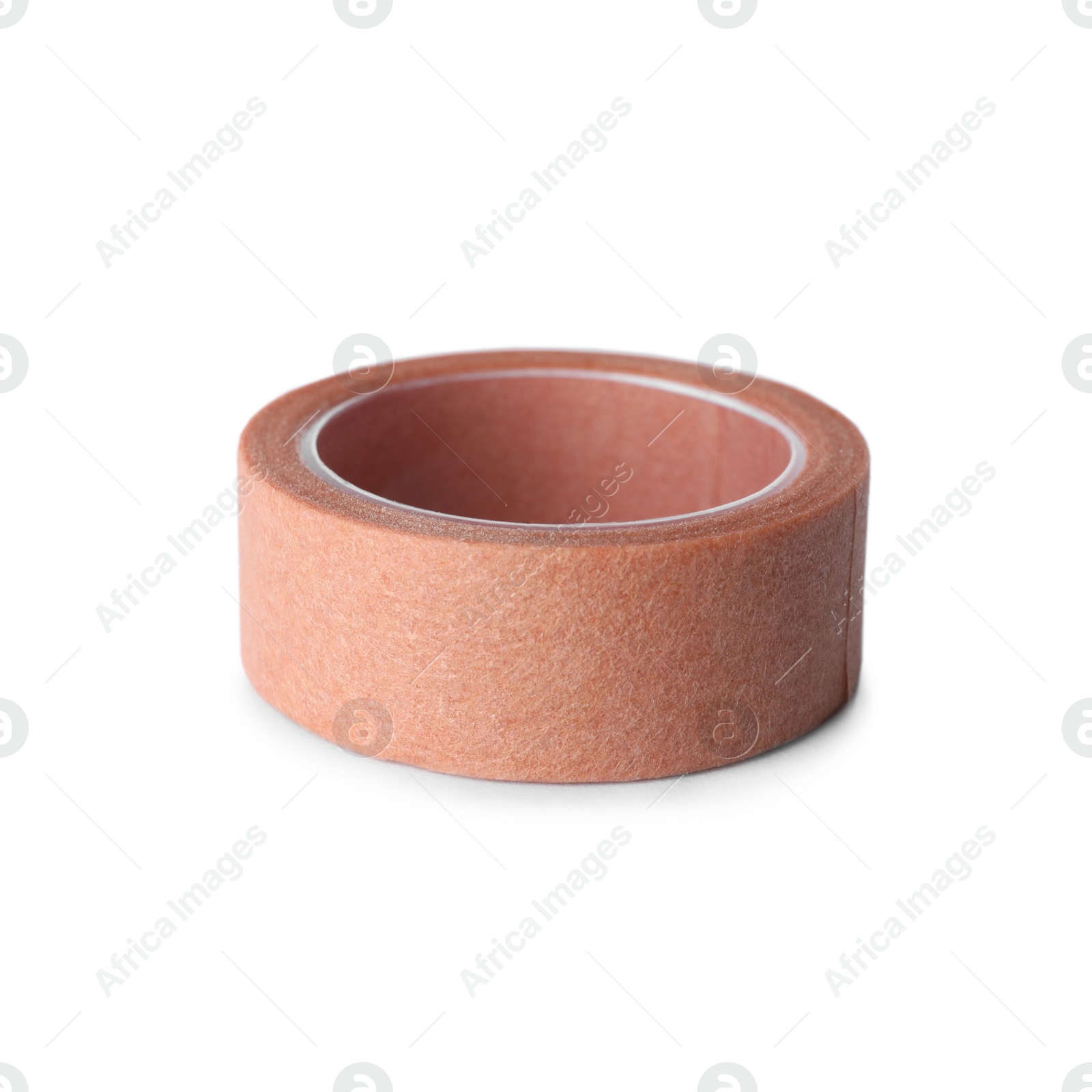 Medical sticking plaster roll isolated on white Photo of Medical sticking plaster roll isolated on white