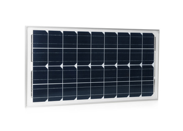 Photo of Solar panel isolated on white. Alternative energy source