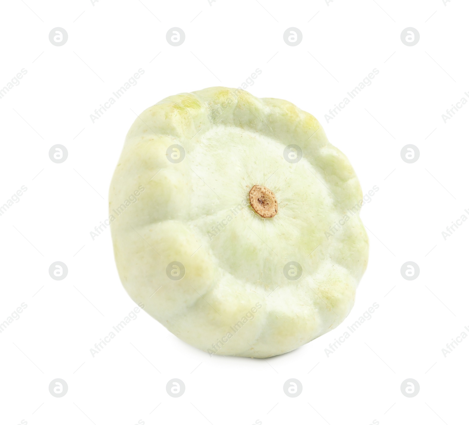Photo of Fresh ripe pattypan squash isolated on white