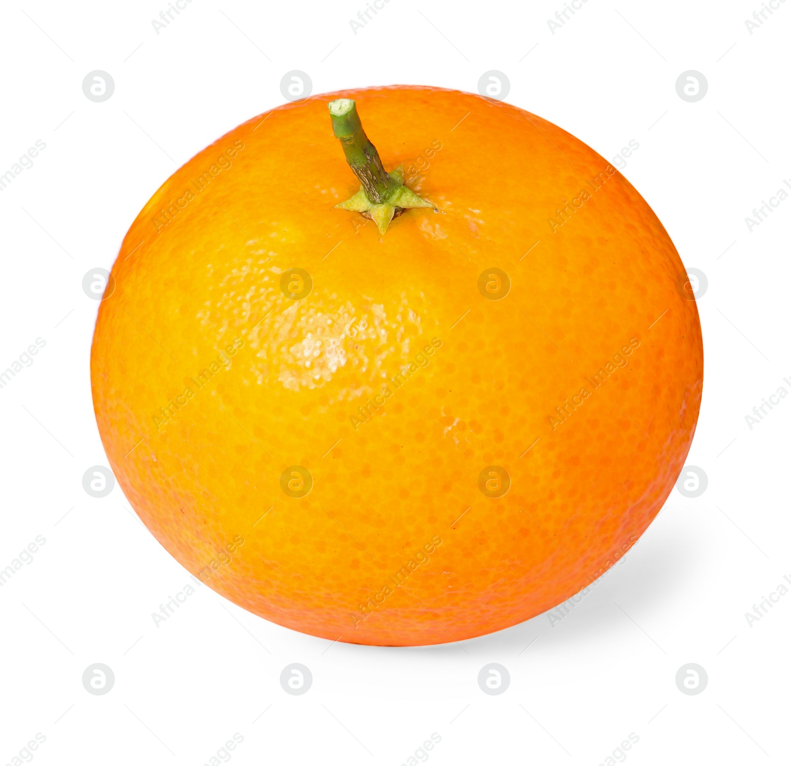 Photo of Fresh ripe juicy tangerine isolated on white