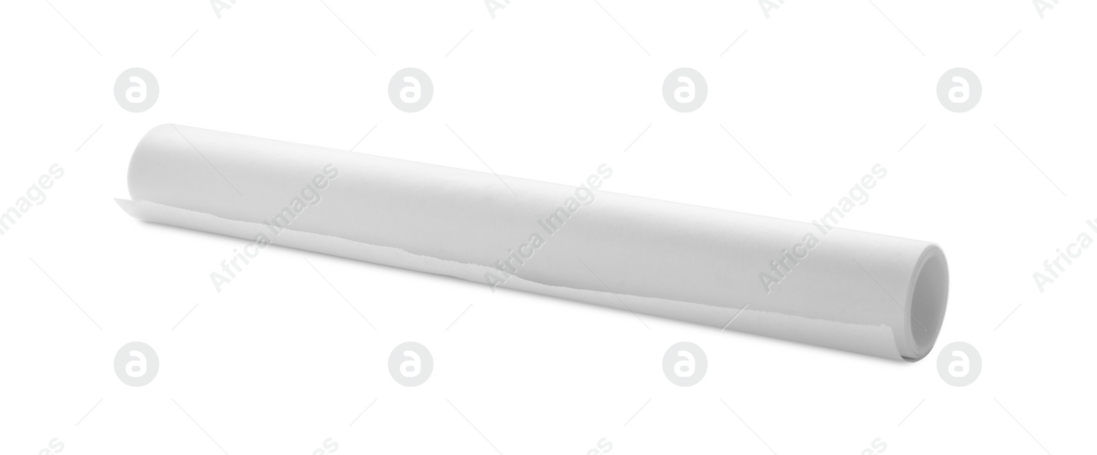 Photo of Roll of baking paper isolated on white