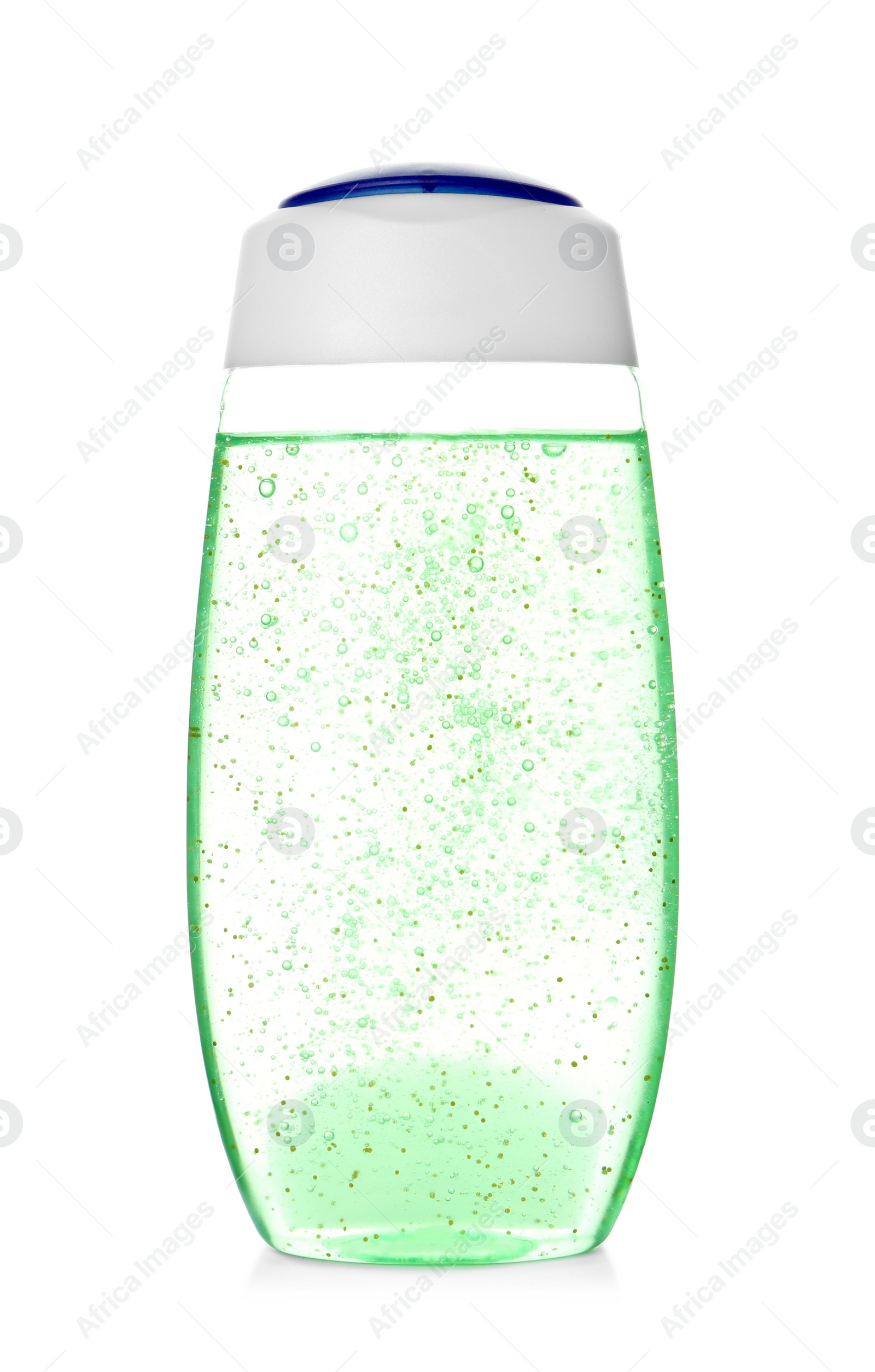 Photo of Bottle of shower gel isolated on white