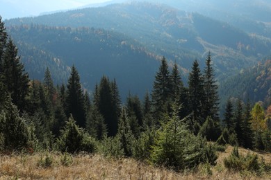 Photo of Picturesque view of beautiful mountains in autumn