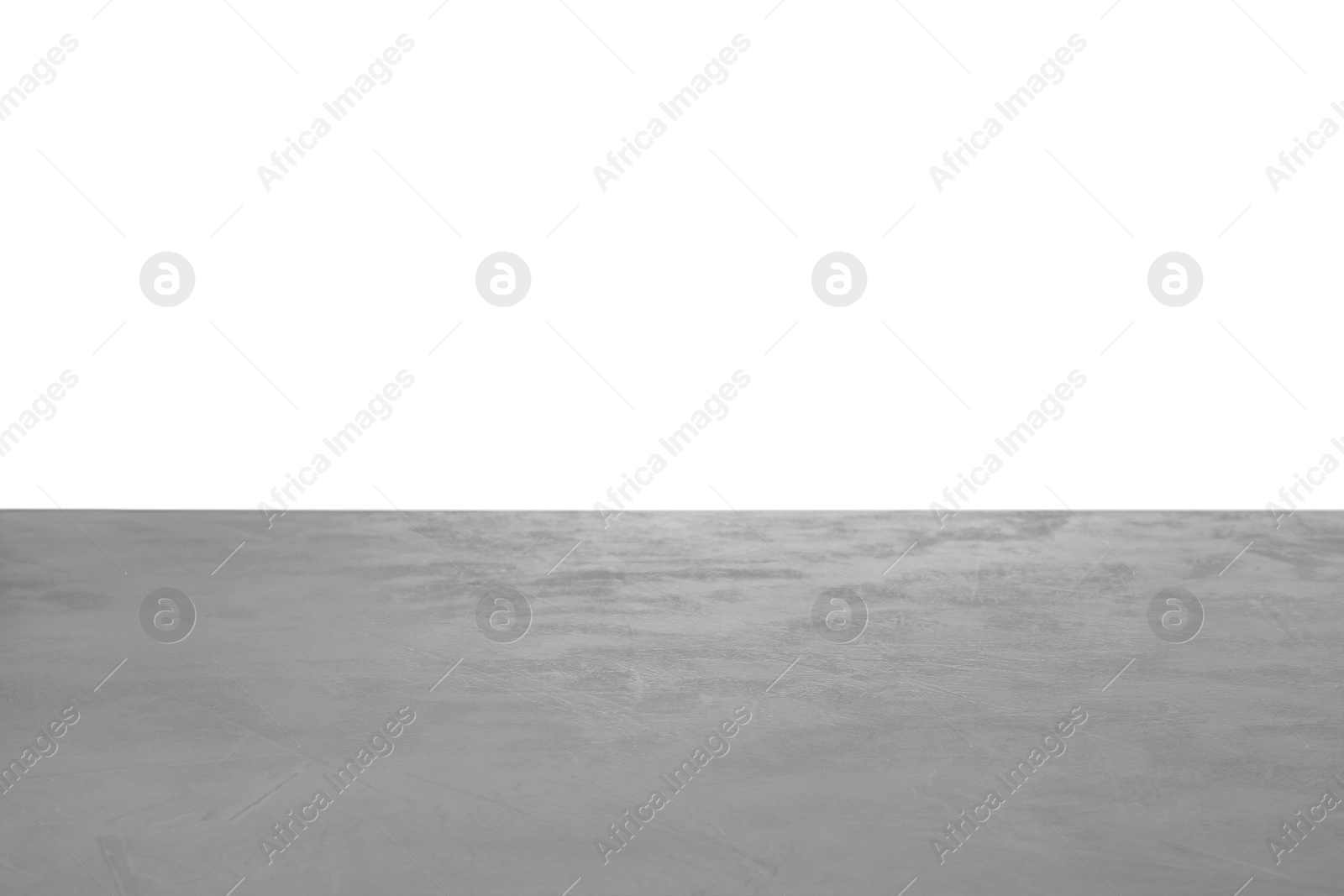 Photo of Empty stone surface against white background. Mockup for design