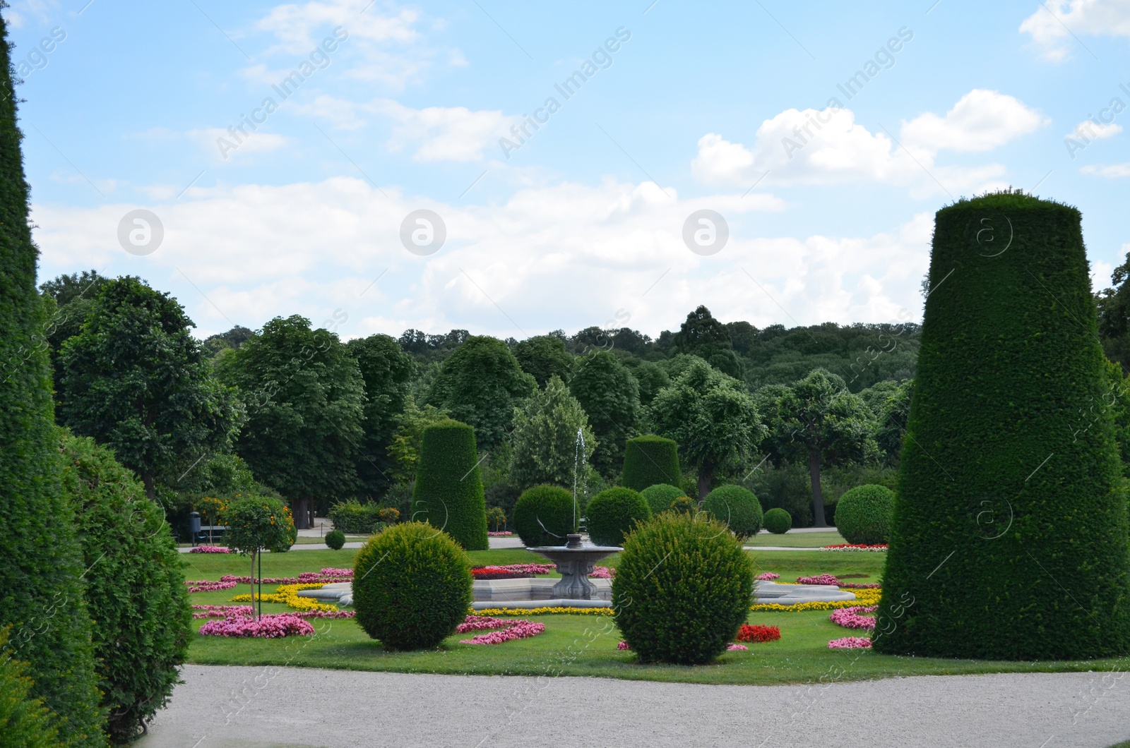 Photo of VIENNA, AUSTRIA - JUNE 19, 2018: Picturesque view of Schonbrunn Palace park