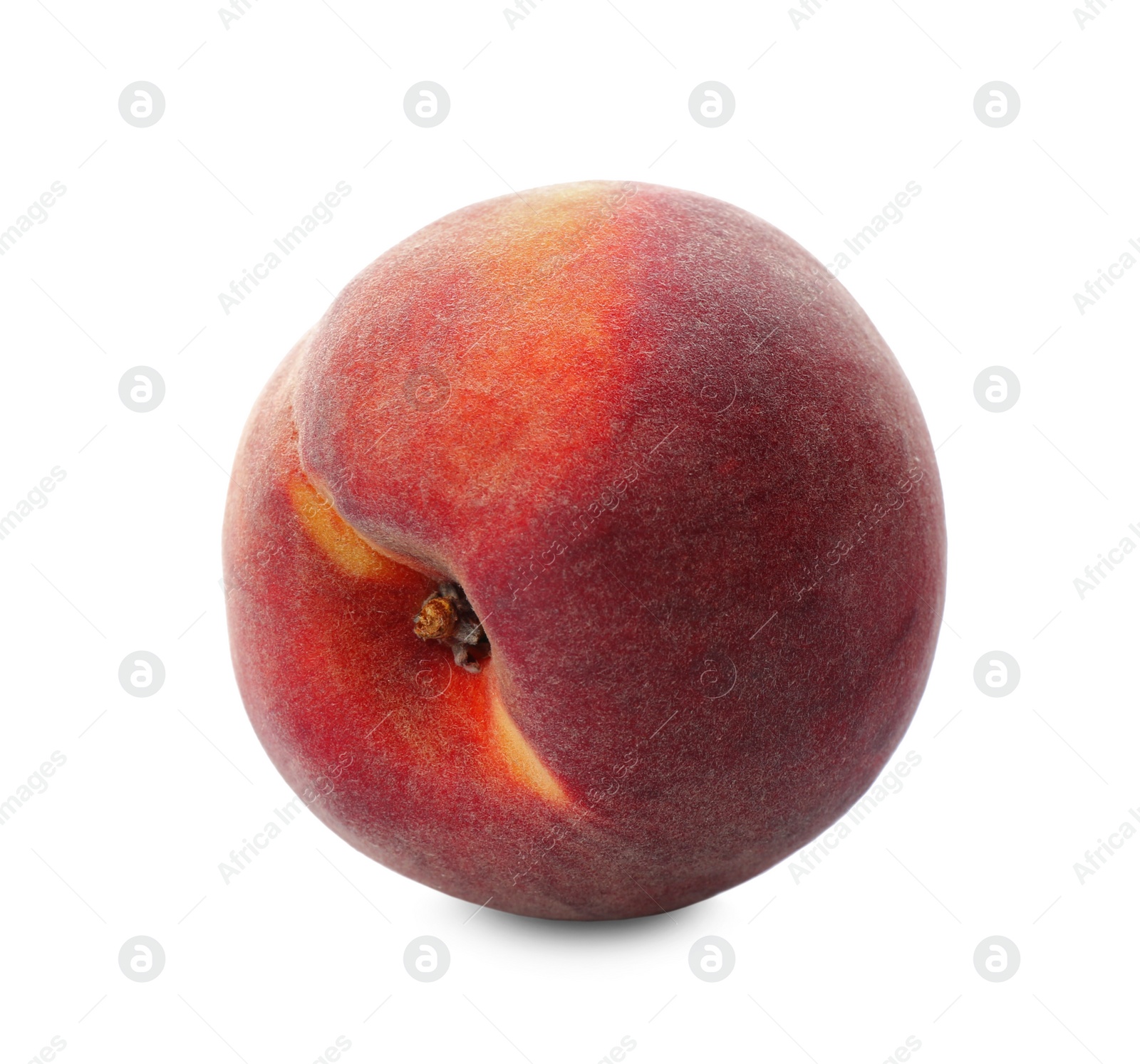 Photo of Delicious ripe juicy peach isolated on white