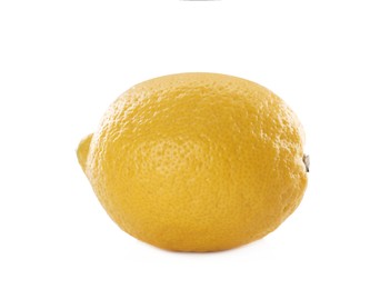 Photo of Whole fresh ripe lemon isolated on white