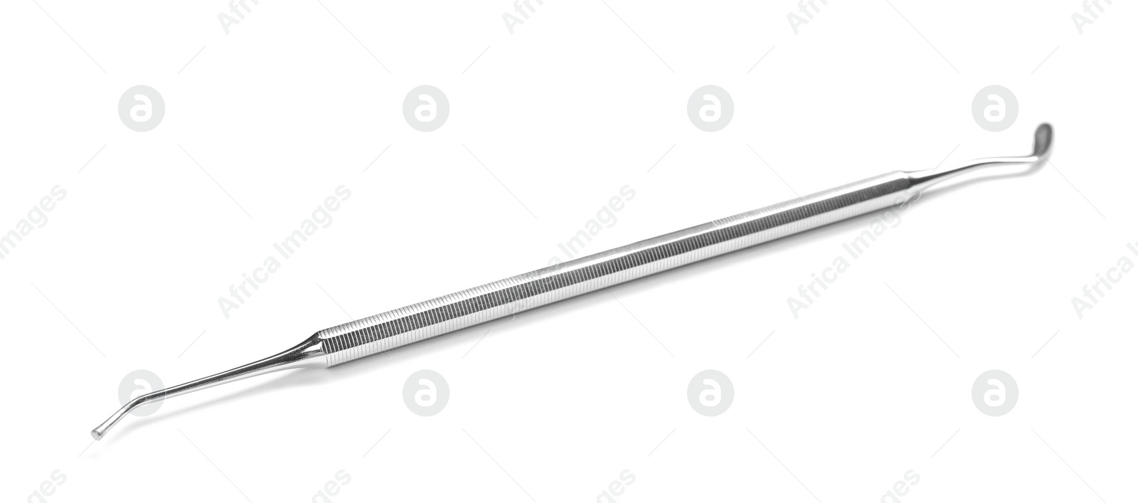 Photo of Dental instrument on white background. Medical tool