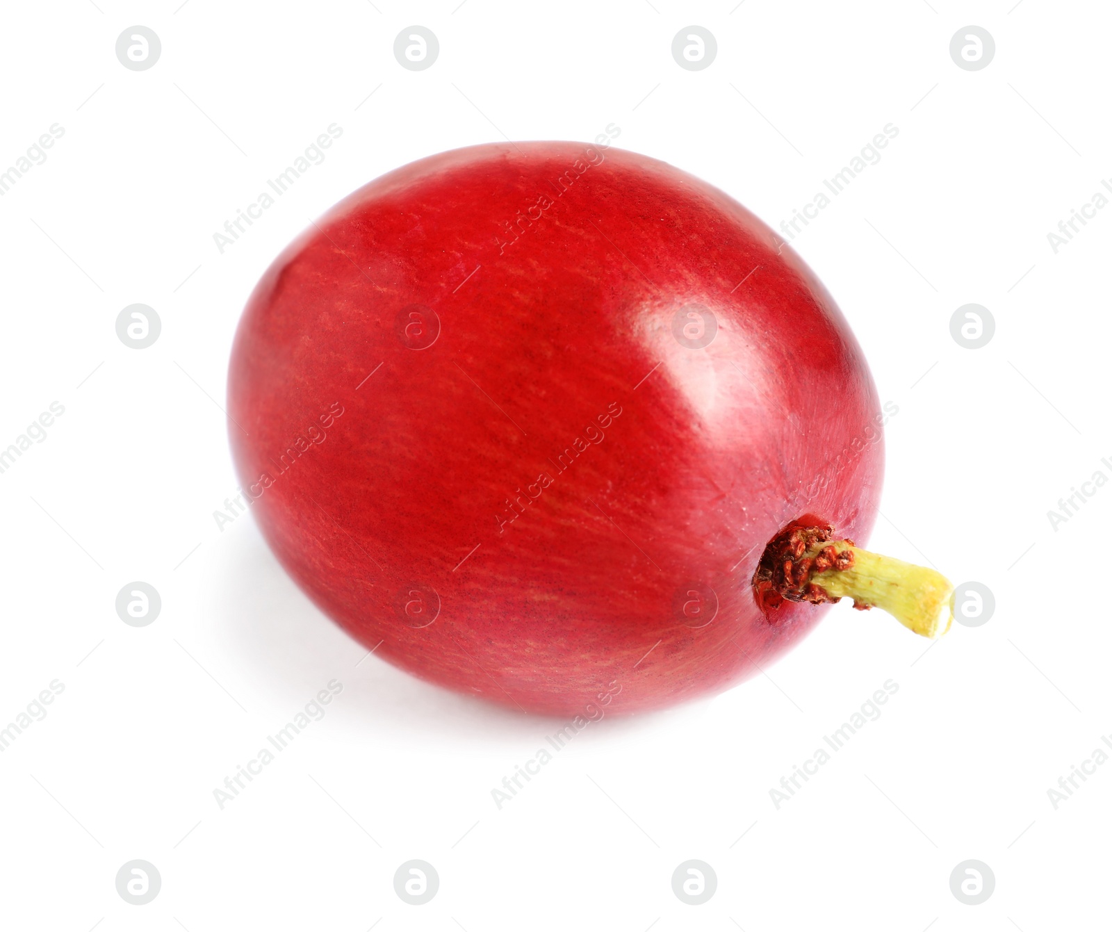 Photo of Fresh ripe juicy red grape isolated on white