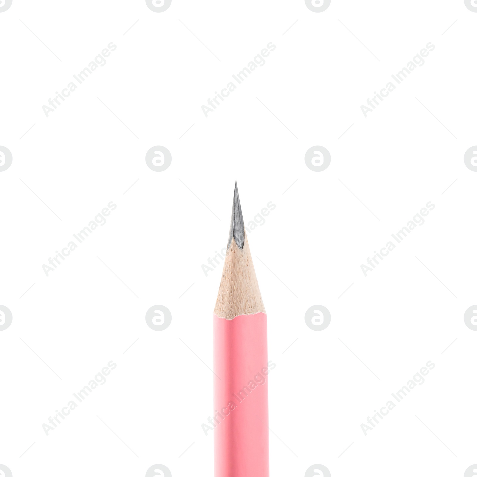 Photo of One sharp graphite pencil isolated on white