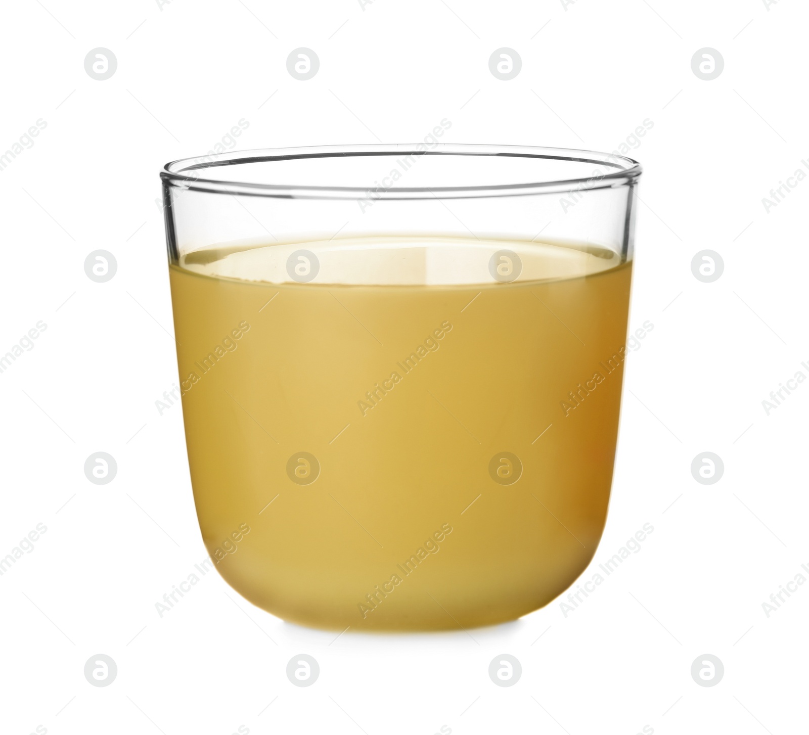 Photo of Glass of delicious juice isolated on white