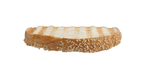 Photo of Slice of toasted bread isolated on white