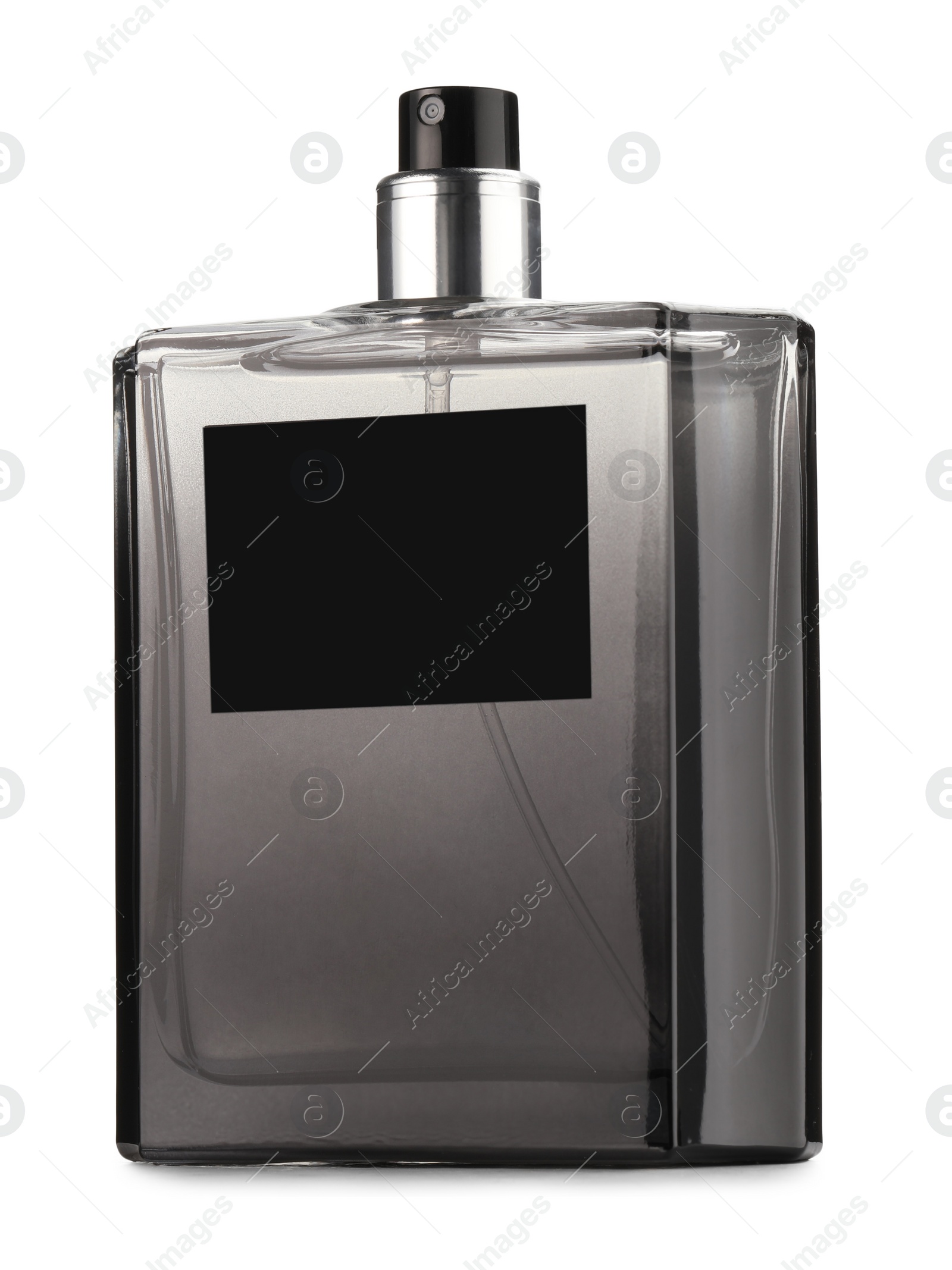 Photo of Luxury men`s perfume in bottle isolated on white