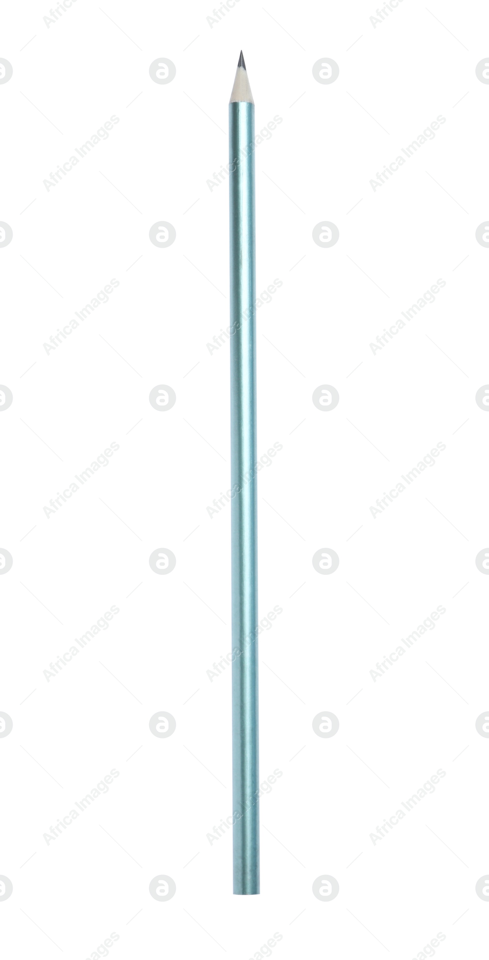 Photo of New pencil isolated on white. School stationery