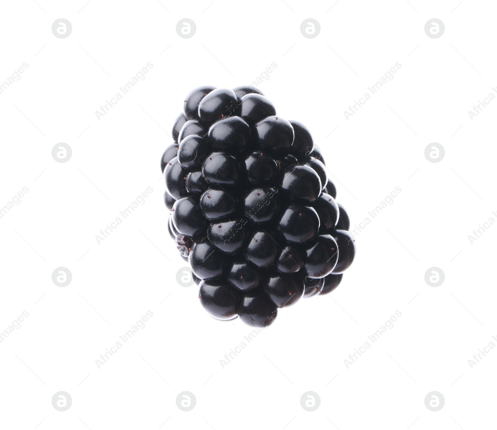 Photo of Tasty ripe juicy blackberry on white background