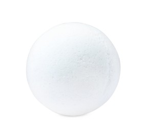 Photo of Bright bath bomb isolated on white. Spa product