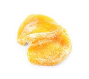 Sweet dried jackfruit slice isolated on white