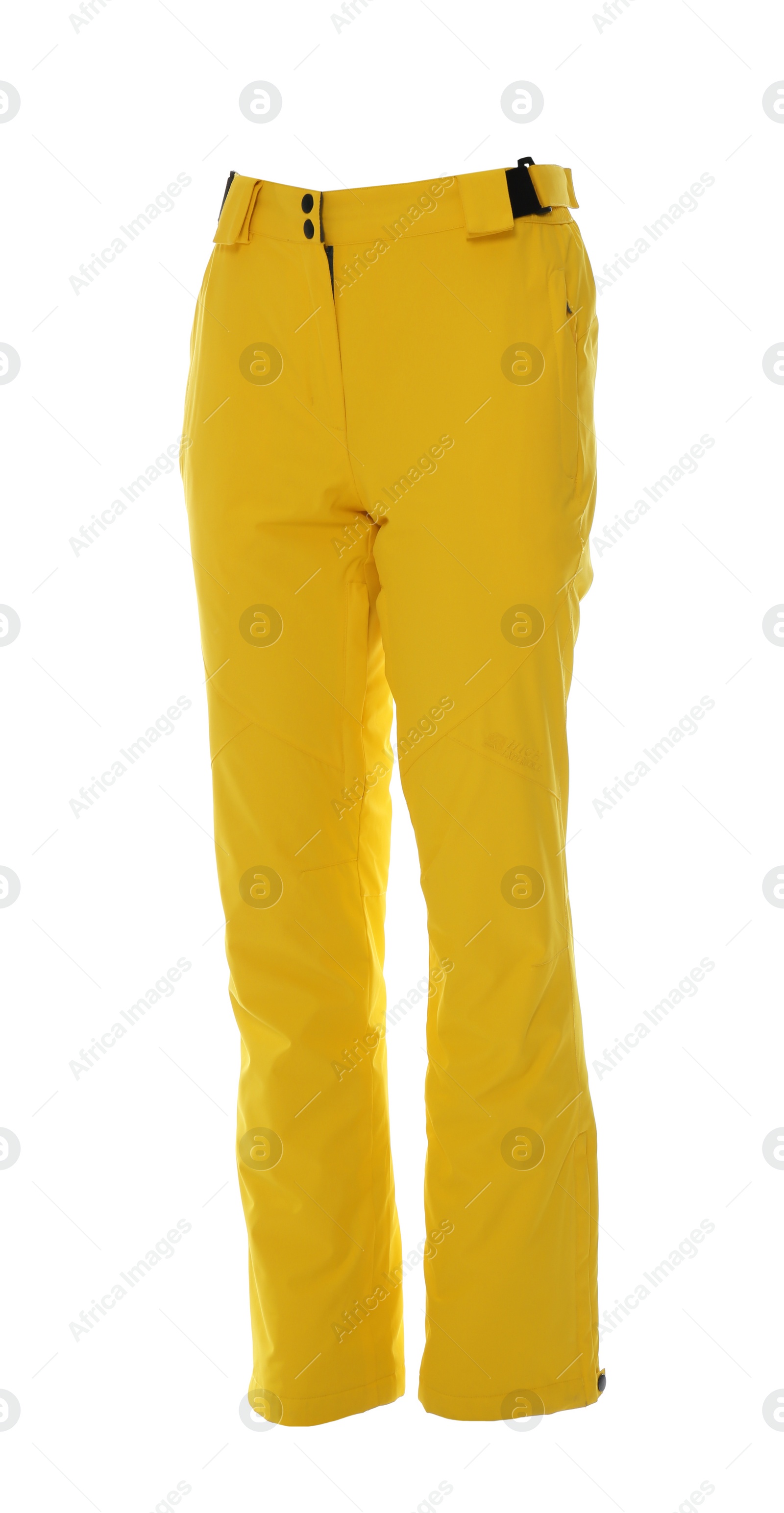 Photo of Ski pants isolated on white. Winter sport clothes