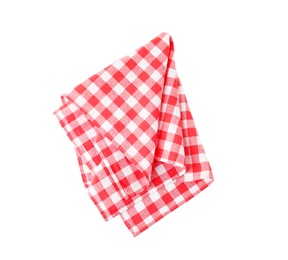 Photo of Fabric napkin for table setting on white background